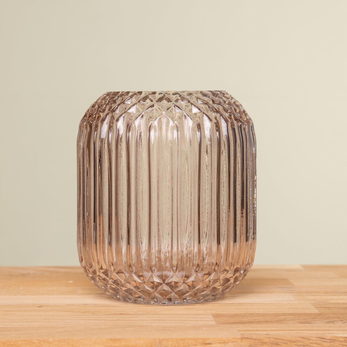 Glas Vase rosebraun schenkefreude.ch