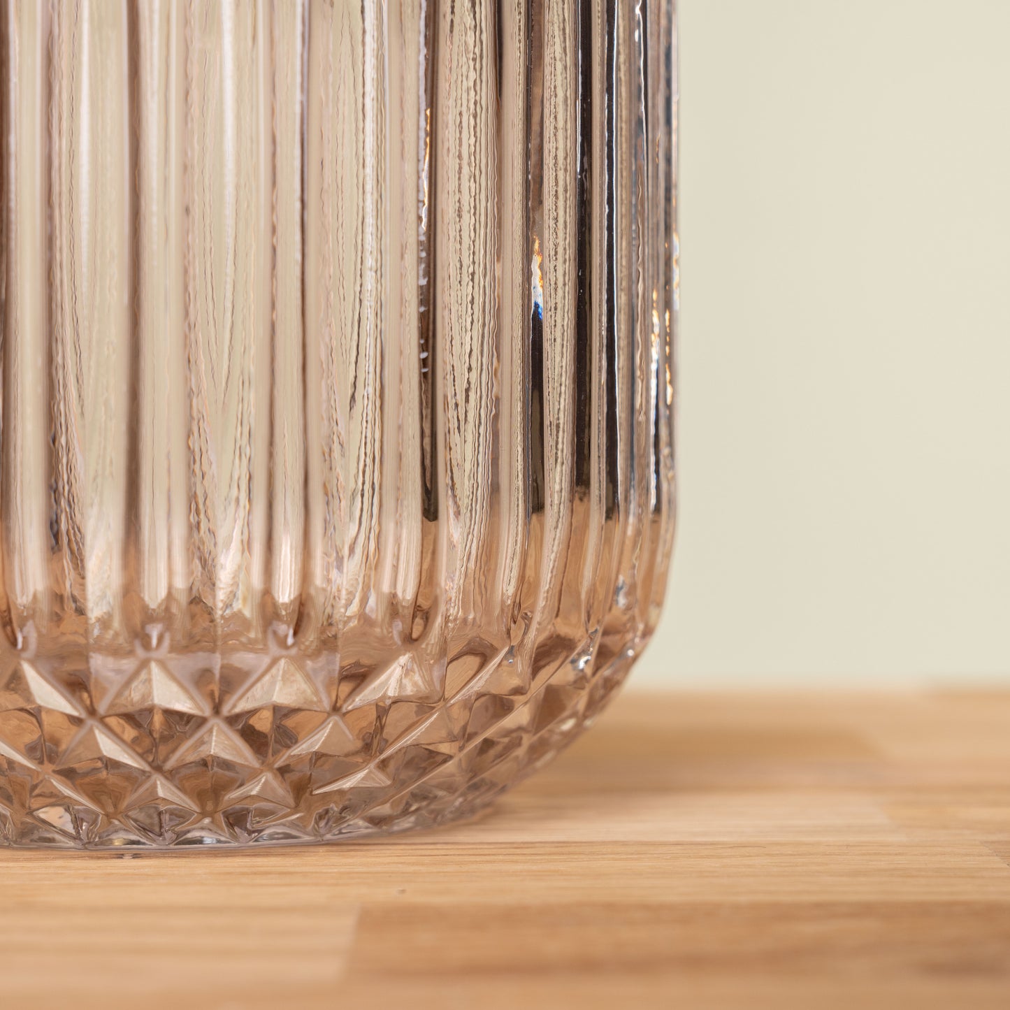 Glas Vase rosebraun schenkefreude.ch