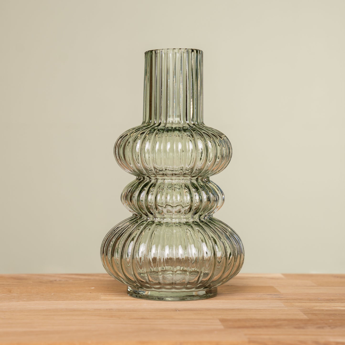 Glas Vase spezial hellgrün schenkefreude.ch