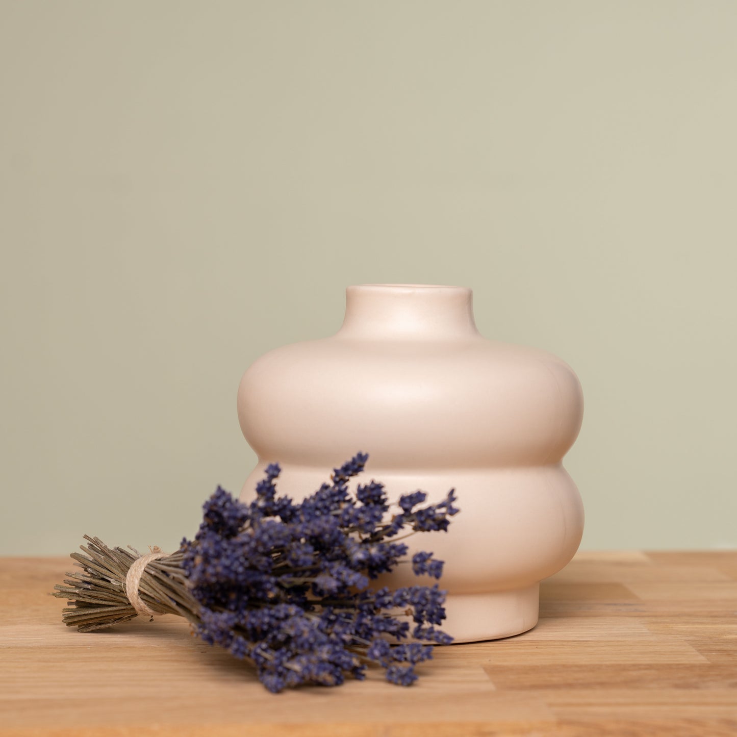 Vase Macaron cremé gelb schenkefreude.ch