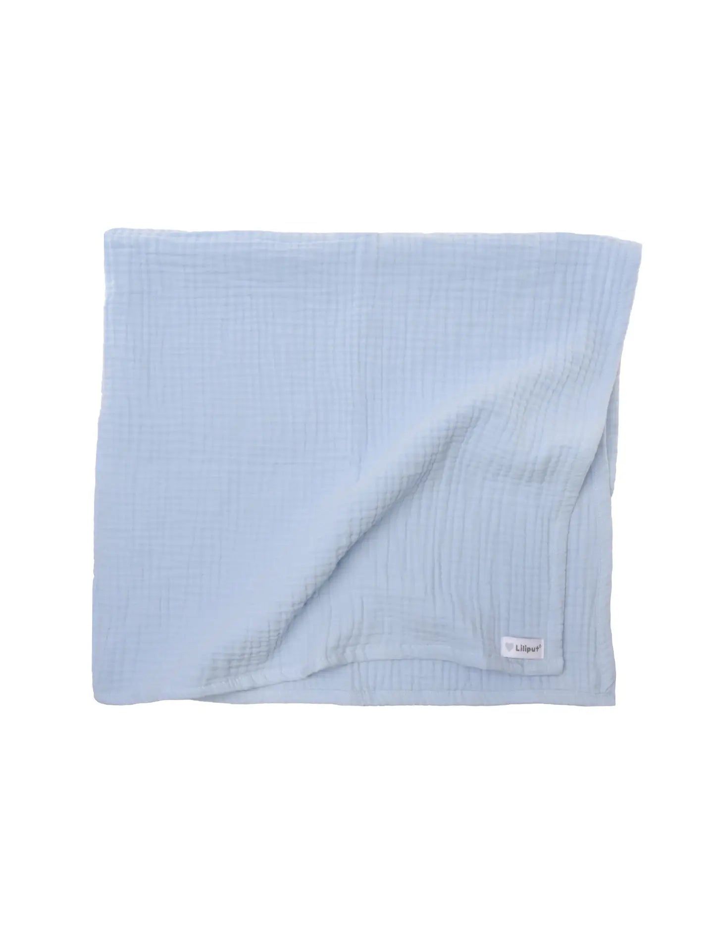 Musselin Decke blau 80x85cm schenkefreude.ch