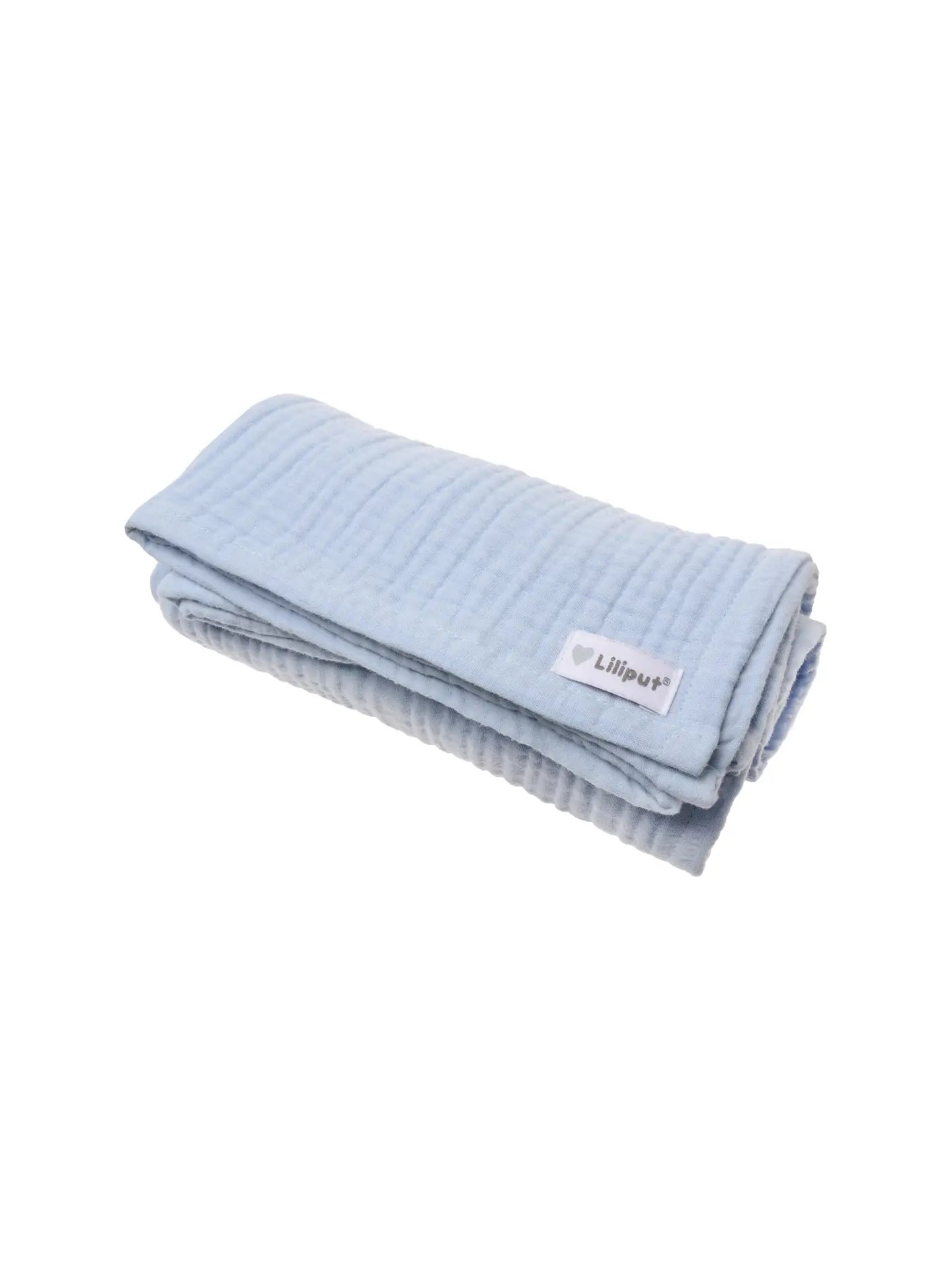 Musselin Decke blau 80x85cm schenkefreude.ch