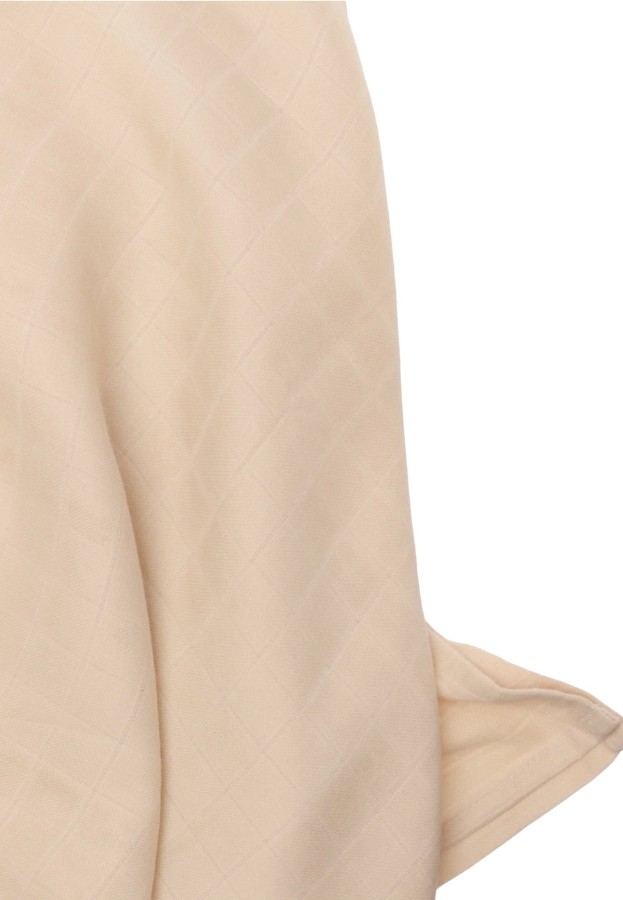 Musselintuch 2er Set apricot beige schenkefreude.ch