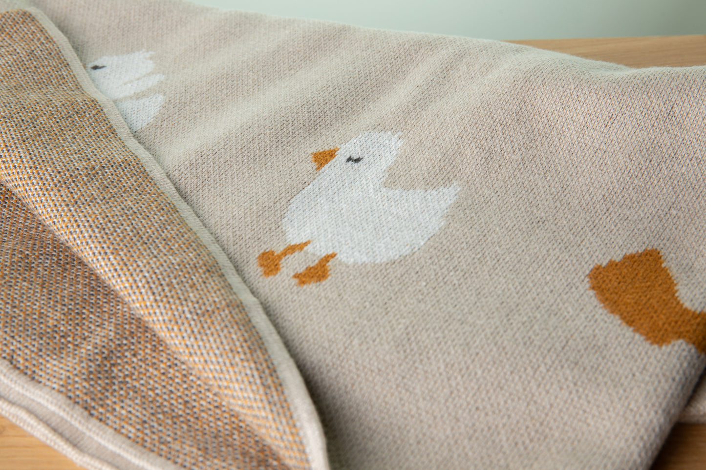 Strick Schmusedecke Enten schenkefreude.ch