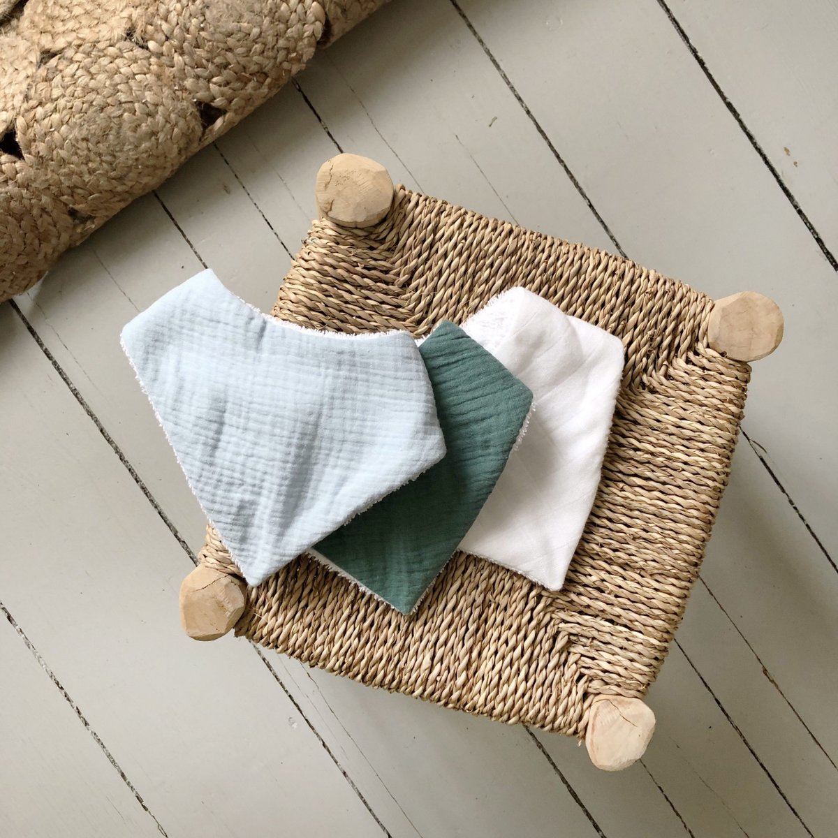 Bandana Baby Lätzchen 3er Set mit Frottee schenkefreude.ch