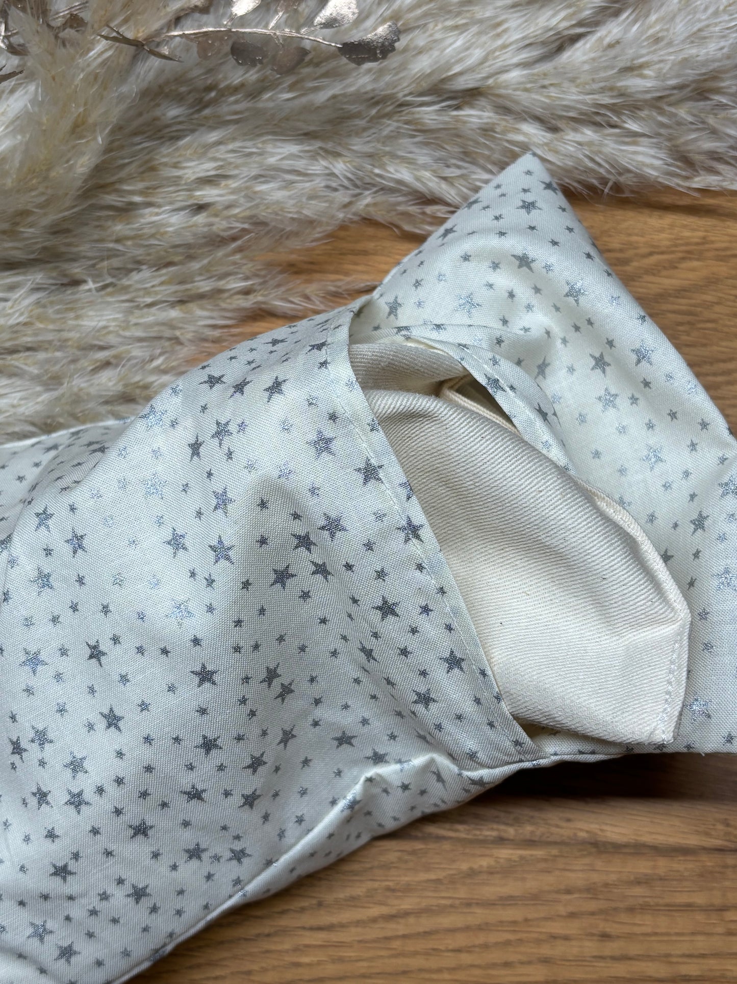 Wärmekissen Kühlkissen Silberstern 16x24cm