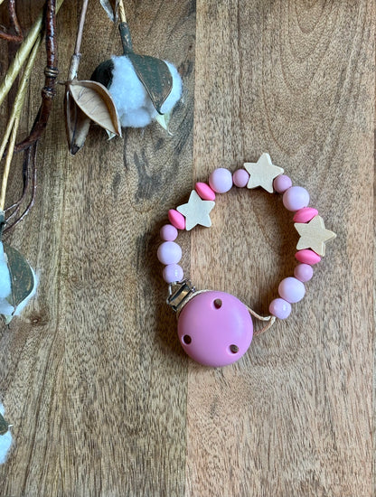 Nuggikette Stern rosa