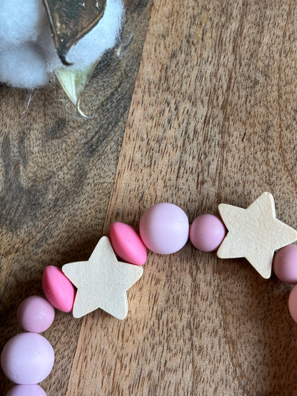 Nuggikette Stern rosa