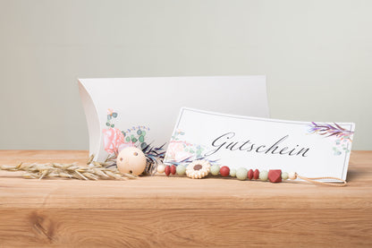 Gutschein inkl. Geschenkbox und Nuggikette  schenkefreude.ch   