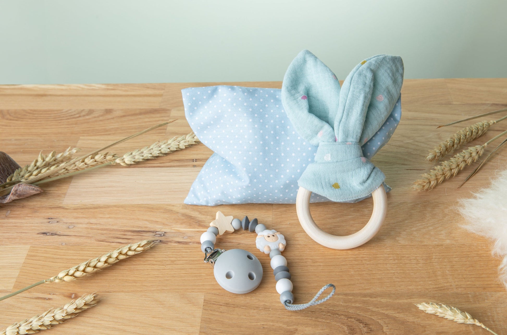 Geschenk Set Newborn  schenkefreude.ch Hellblau  