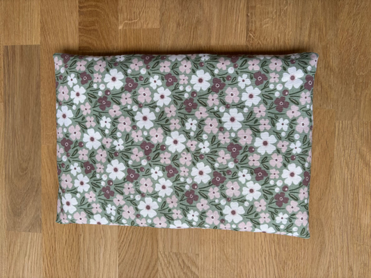 Wärmekissen Kühlkissen Blume olive 16x24cm