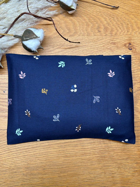 Wärmekissen Kühlkissen Blume marine 16x24cm