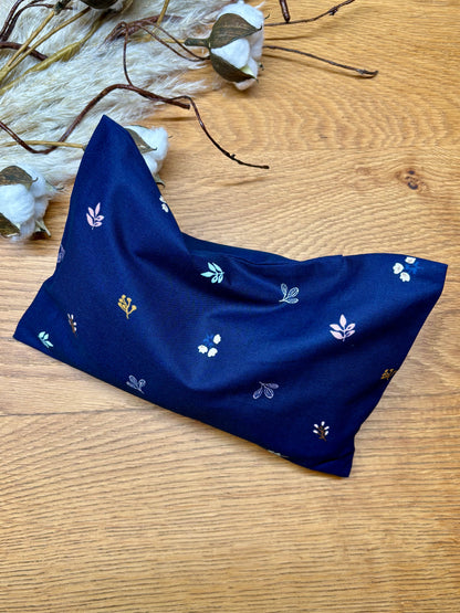 Wärmekissen Kühlkissen Blume marine 16x24cm