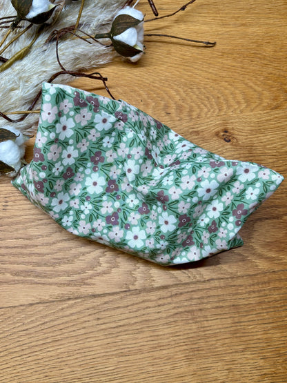 Wärmekissen Kühlkissen Blume olive 16x24cm