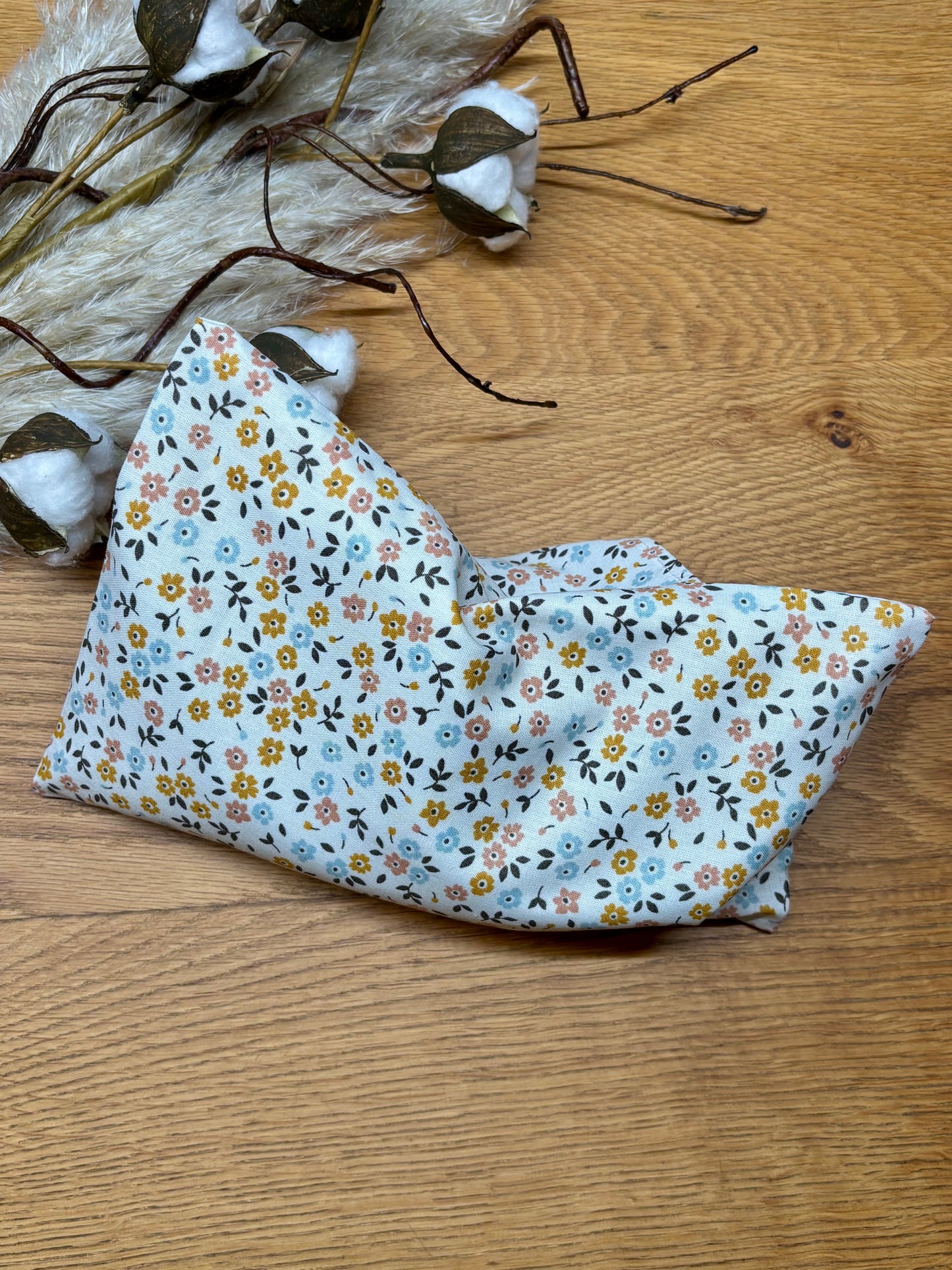 Wärmekissen Kühlkissen Blume weiss 16x24cm