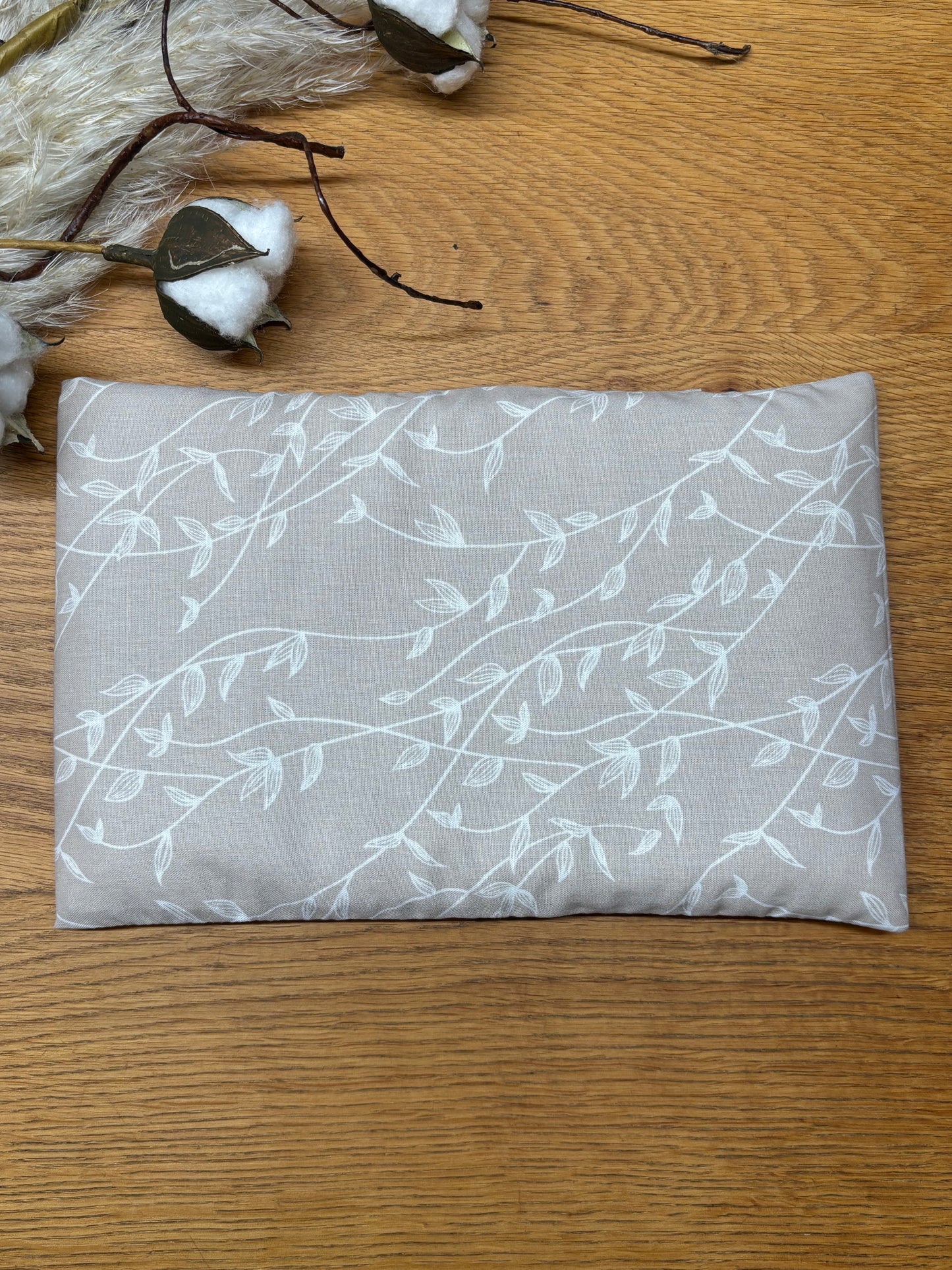 Wärmekissen Kühlkissen Blattranke beige 16x24cm