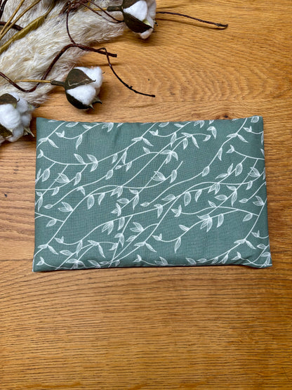 Wärmekissen Kühlkissen Blattranke blassgrün 16x24cm