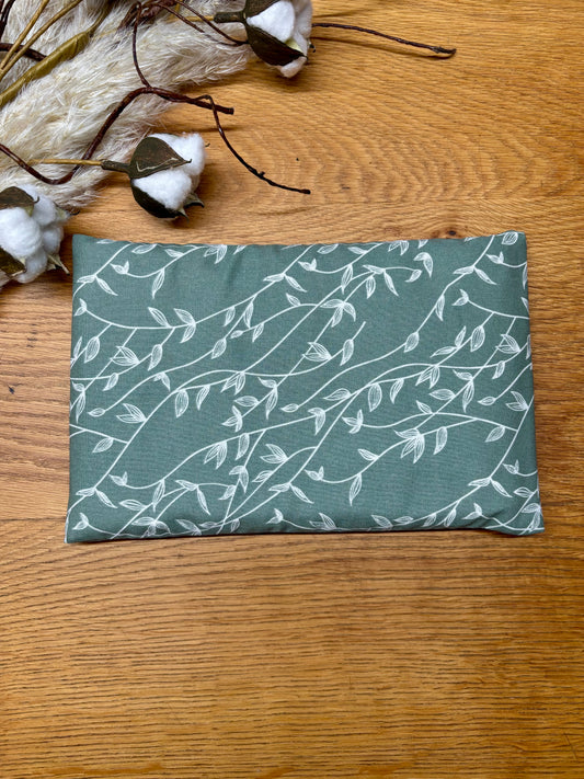 Wärmekissen Kühlkissen Blattranke blassgrün 16x24cm