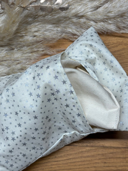 Wärmekissen Kühlkissen Silberstern 16x24cm